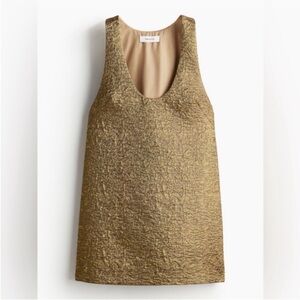 H&M SHIMMERY JACQUARD-WEAVE DRESS